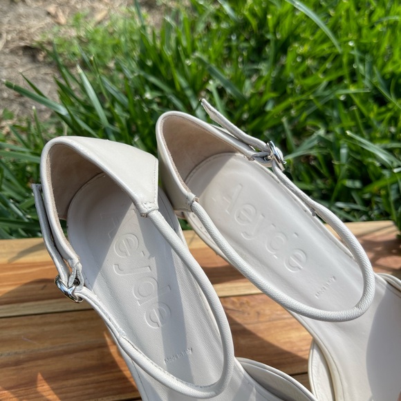 AEYDE Selma cream leather color Pointed Toe Pump (Women) SIZE 37 - Picture 9 of 13